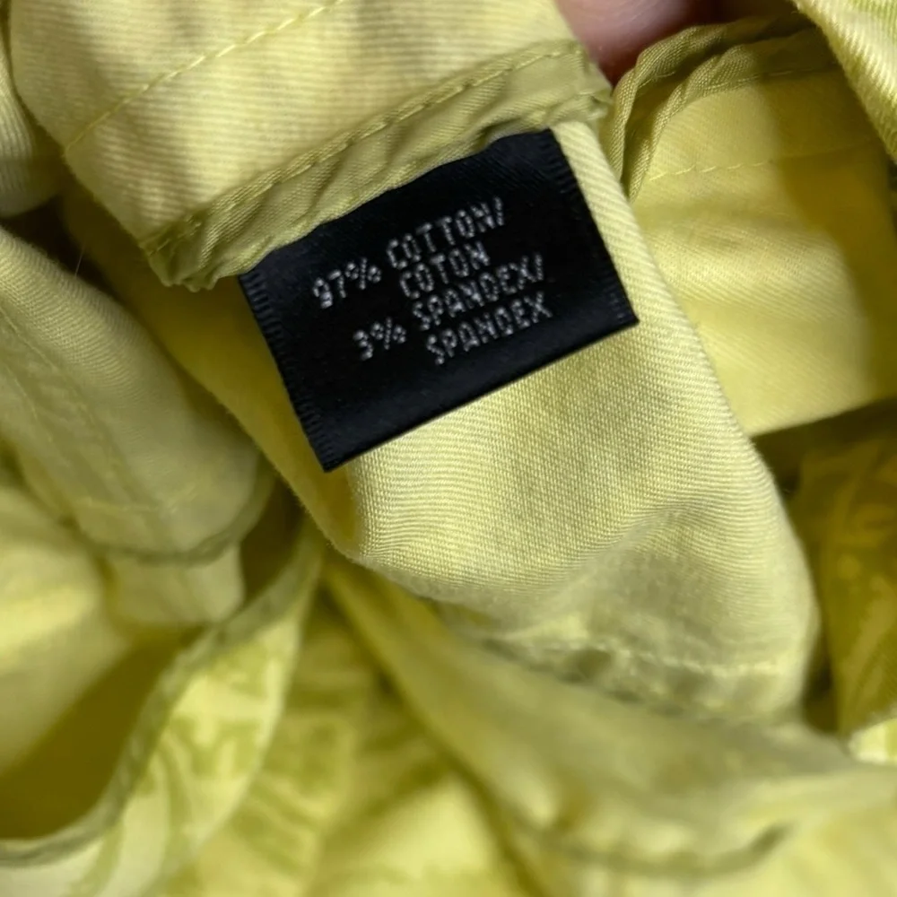 Lafayette 148 Chartreuse Green Front Button Long Sleeve Jacket 12